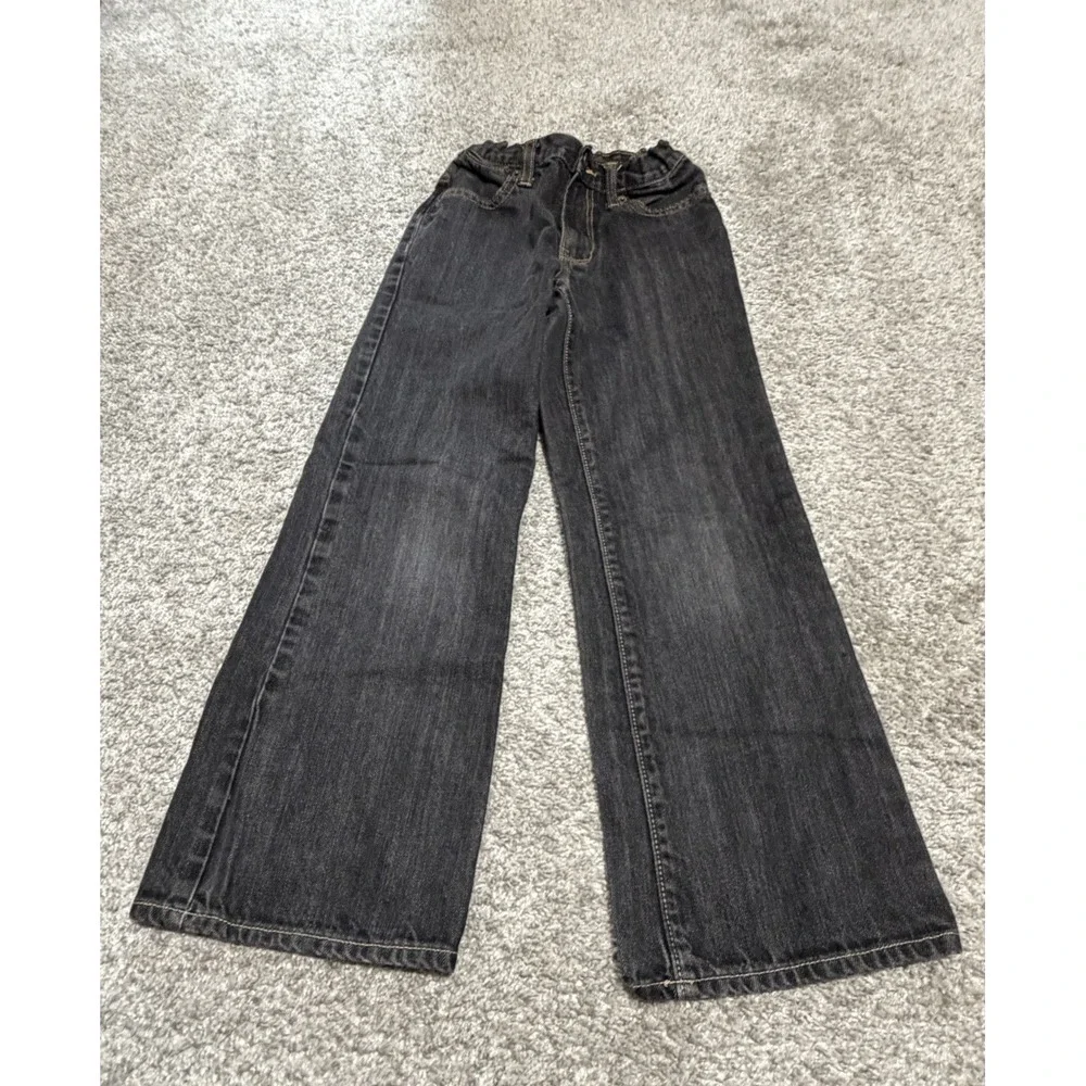 Lot of 3 Youth Boy's  Skinny Cat & Jack, Old Navy Boot Cut LEE MVP Jeans Size 10